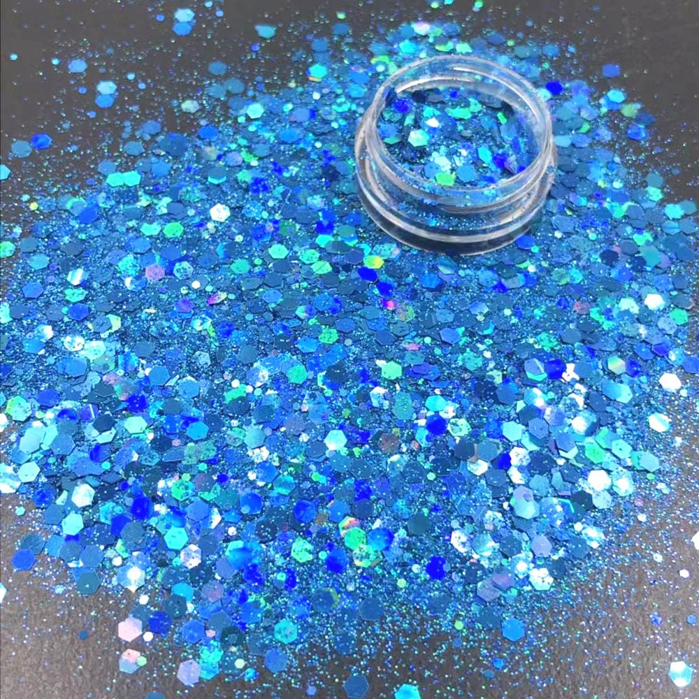 10g/Bag Iridescent Art Glitter Sequins Holographic Nail