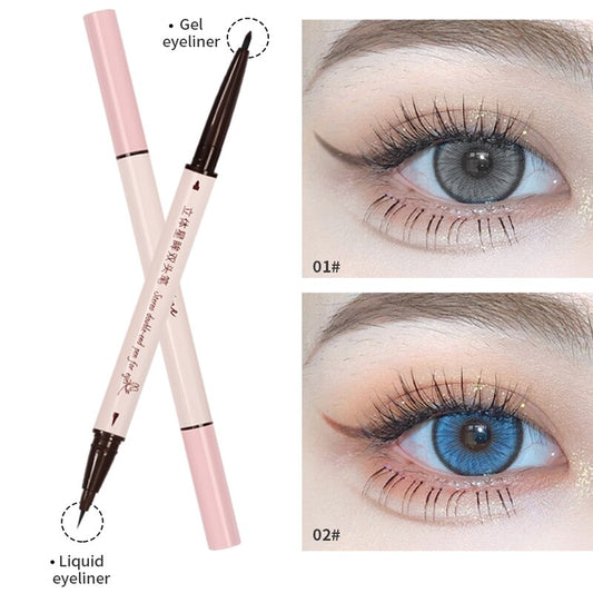 2-in-1 Eyeliner Pen Long Lasting