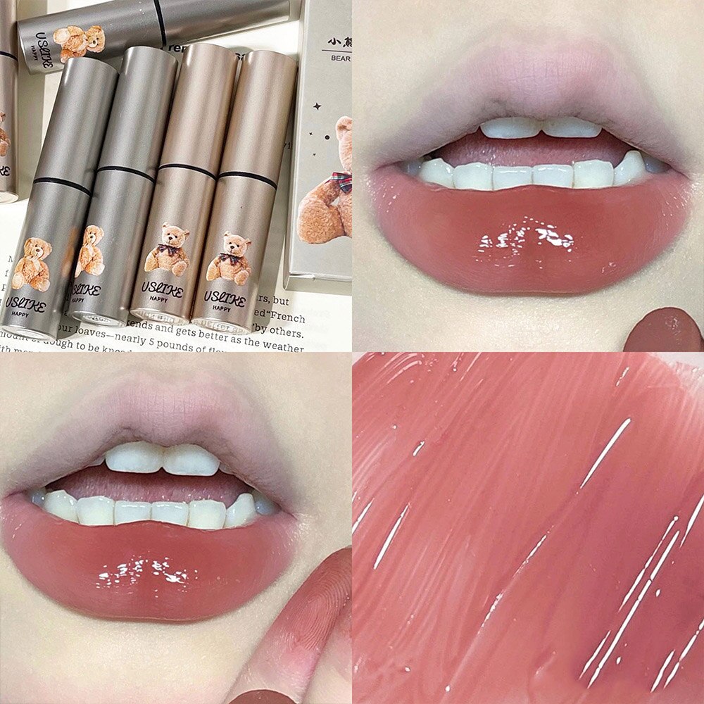 2023 Cute Bear Solid Lip Gloss Color Water