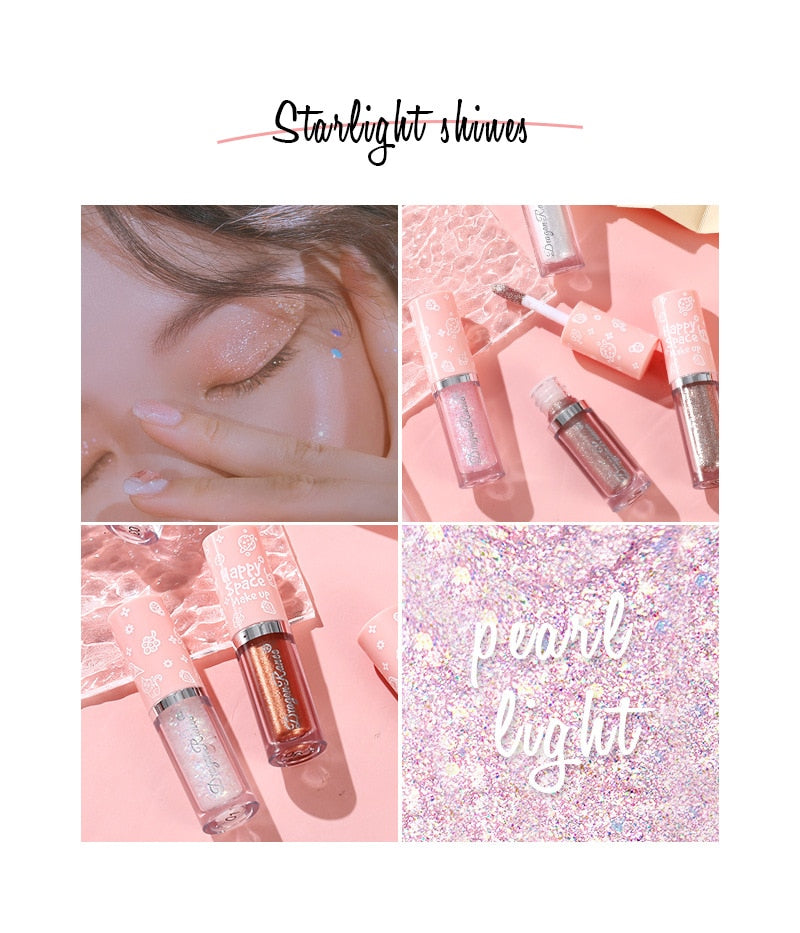 8 Colors Glitter Liquid Eyeshadow