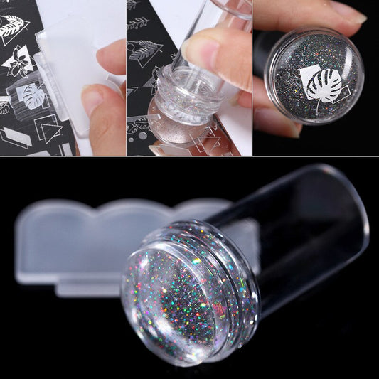 Transparent Nail Stamp With Scraper