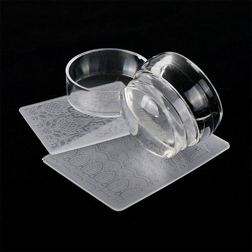 Transparent Nail Stamp With Scraper