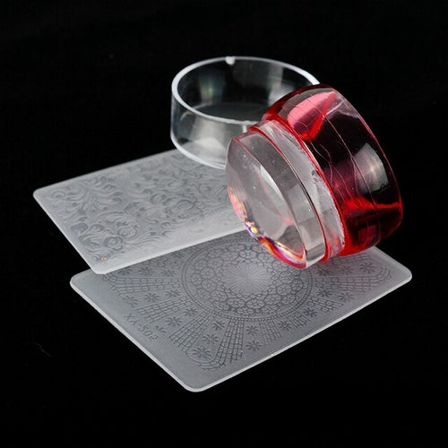 Transparent Nail Stamp With Scraper