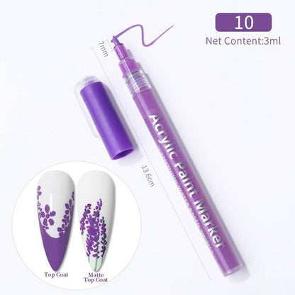 1 Pc Waterproof Nail Polish