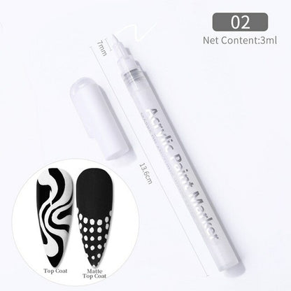 1 Pc Waterproof Nail Polish