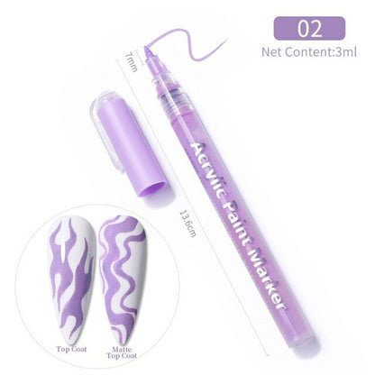 1 Pc Waterproof Nail Polish