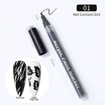 1 Pc Waterproof Nail Polish