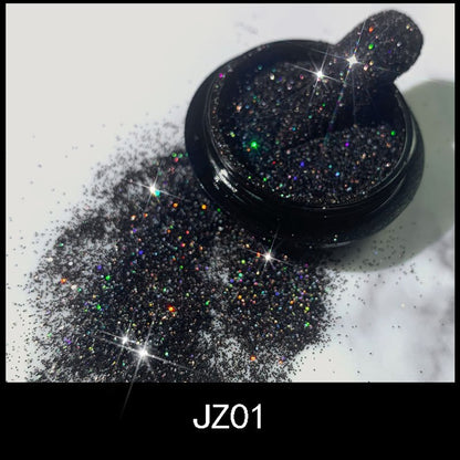 1pcs Kawaii Shiny Black Acrylic Powder