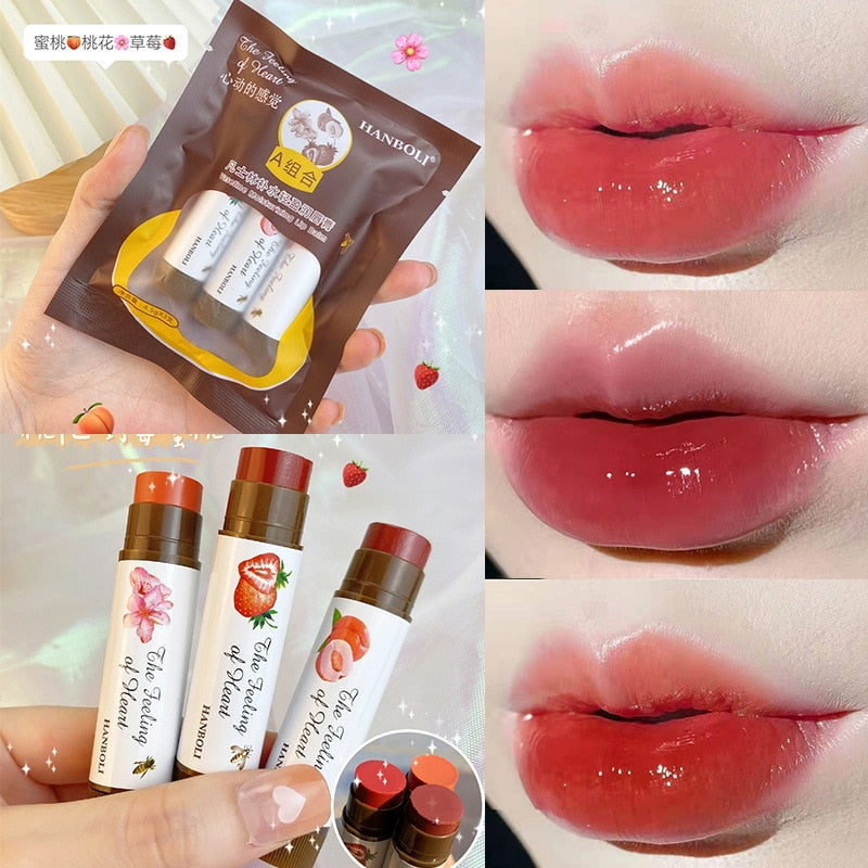 3pc Set Fruity Lip Balm Moisturizing