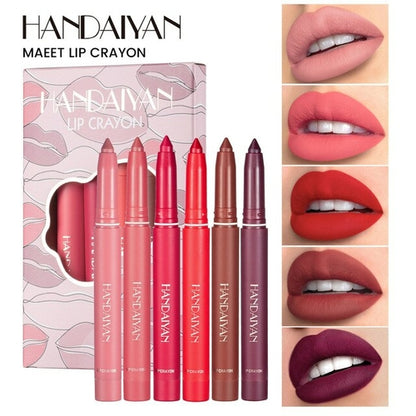 6 Pcs Lipstick Set Matte Lip Gloss