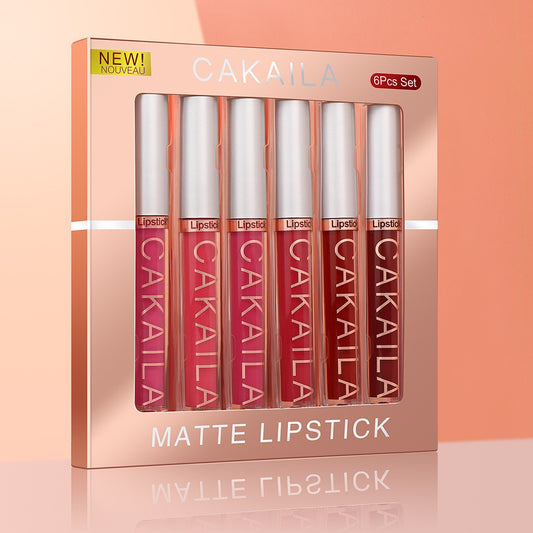 6 Pcs Lipstick Set Matte Lip Gloss