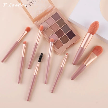 8Pcs Mini Women Makeup Brushes Set