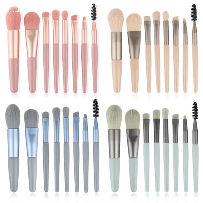 8Pcs Mini Women Makeup Brushes Set