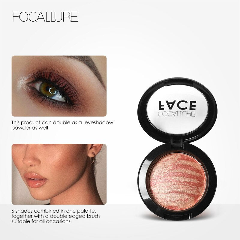 FOCALLURE 6 Colors Face Blush Makeup