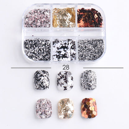 Red Princess Sequin Nails Spangles Holographic Glitter Powder