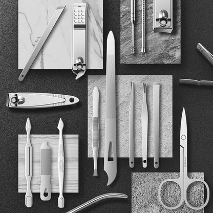 Manicure Cutters  Clipper Set Stainless Steel Ear Spoon Nail