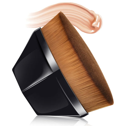 Portable  Top Kabuki Hexagon Face Blush Powder Foundation