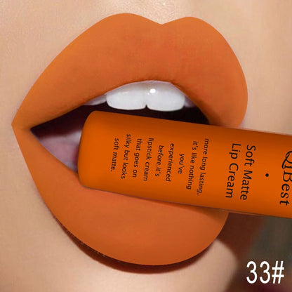 QIBEST Matte  Waterproof  Velvet Mate  Liquid Lipstick