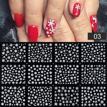 Winter Water Stickers Pink Cherry Blossoms Decals Flowers Nail