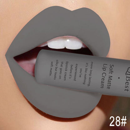 QIBEST Matte  Waterproof  Velvet Mate  Liquid Lipstick