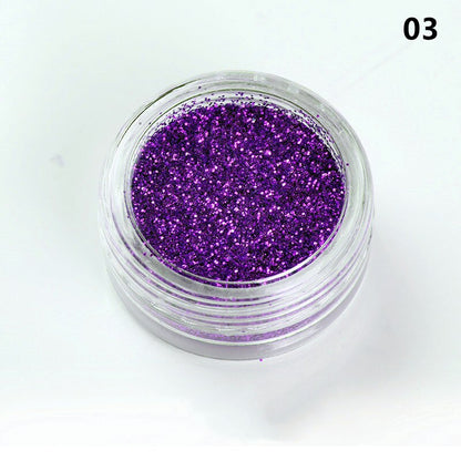Laser Glitter Powder Sequins UV Gel Polish Flakes Nails