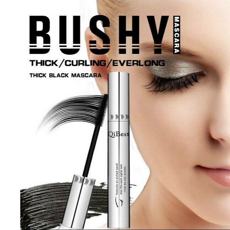 Natural 3D Mascara Fiber Waterproof Black Mascara Eyelash Long Curling Lashes Extension Makeup Fluffy Volume Makeup Gift TSLM2