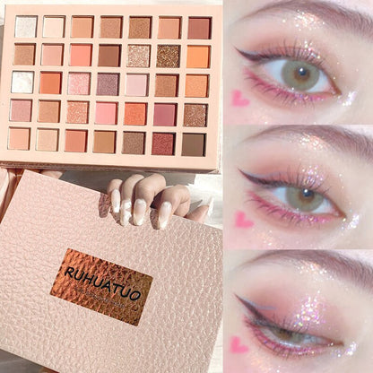 35 Colors Waterproof Diamond Shimmer Eyeshadow