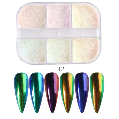 Red Princess Sequin Nails Spangles Holographic Glitter Powder