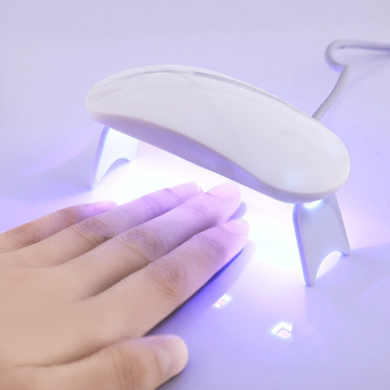 Mini 6W Dryer LED UV Lamp Micro USB Gel Varnish Curing Nail
