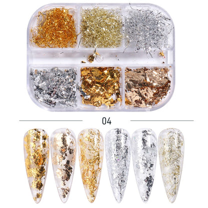 Red Princess Sequin Nails Spangles Holographic Glitter Powder