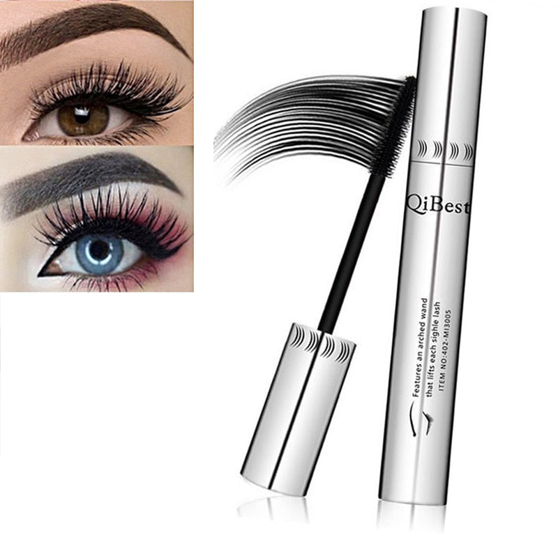 Natural 3D Mascara Fiber Waterproof Black Mascara Eyelash Long Curling Lashes Extension Makeup Fluffy Volume Makeup Gift TSLM2