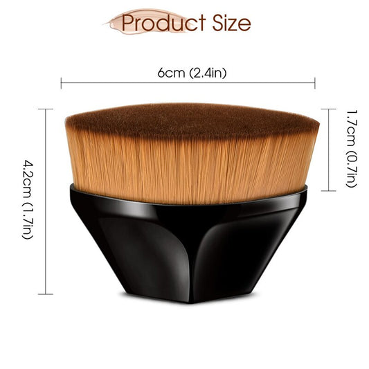 Portable  Top Kabuki Hexagon Face Blush Powder Foundation