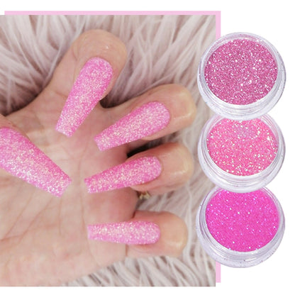 60pcs Sparkly Nail Glitter Powder Set Shimmer Paillette Decoration