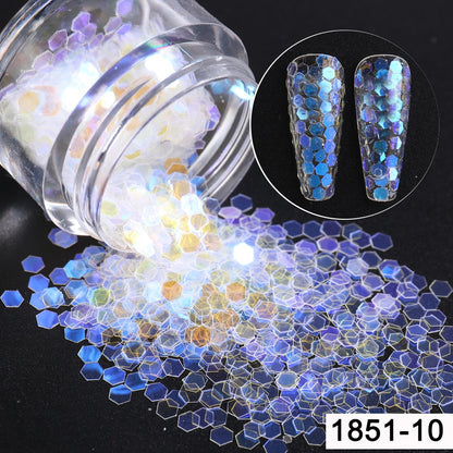 Shiny Glitter Sugar Sand Nails 3D Acrylic Flowers White