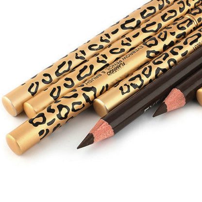 Leopard print double head eyebrow pencil