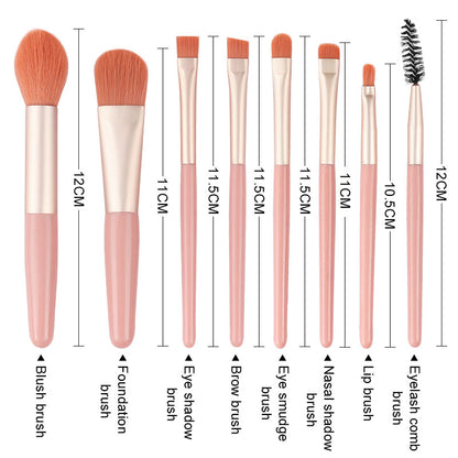 Mini 8pcs Makeup Brushes