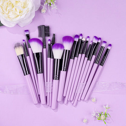 Makeup Brushes Purple Set For Cosmetic