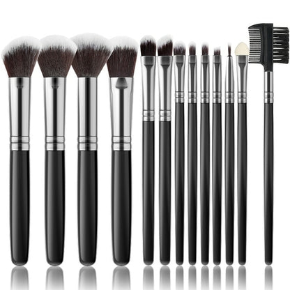Pink 13Pcs Makeup Brush Set For Cosmetics