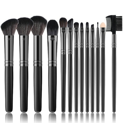 Pink 13Pcs Makeup Brush Set For Cosmetics