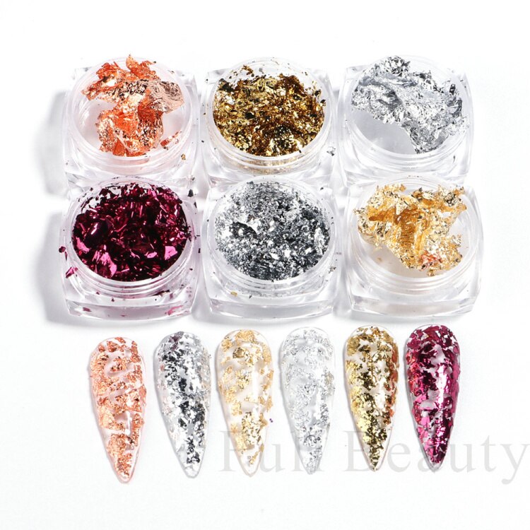 Glitter Sandy Sugar Powder Black White Silver Grainy Shinning Sequins