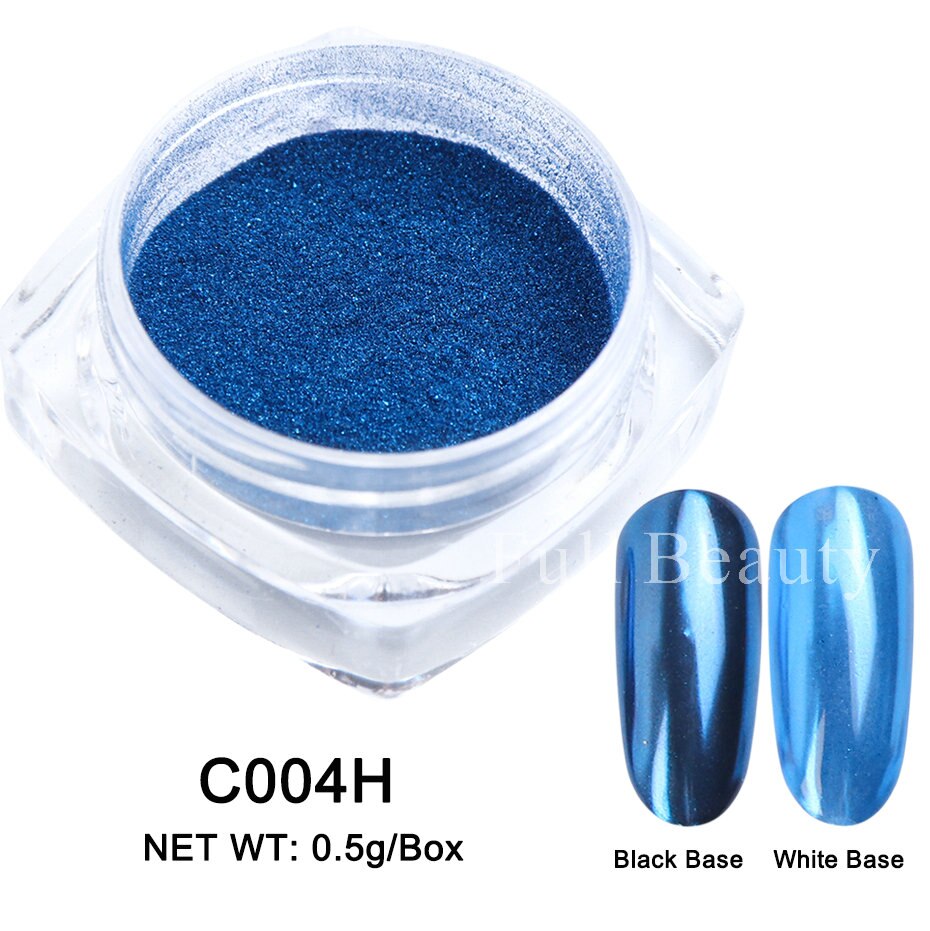 Neon Pigment Yellow Green Orange Rubbing Nail