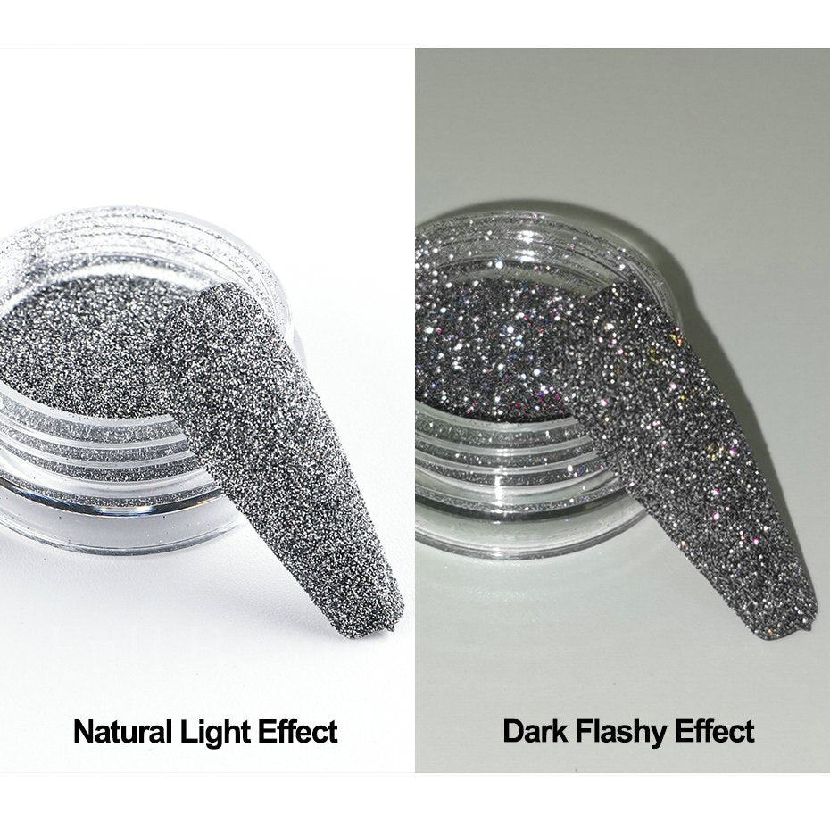 Reflective Glitter Iridescent Powder Sequins for Nails Sparkly