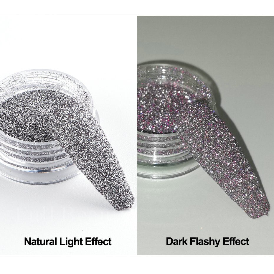Reflective Glitter Iridescent Powder Sequins for Nails Sparkly