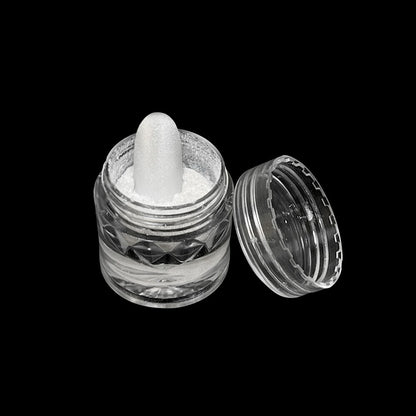 Moonlight Mirror Power White Silver Glitters Metallic  Nails