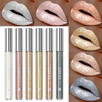 Glitter Diamond Liquid Lipstick Pearl Shiny
