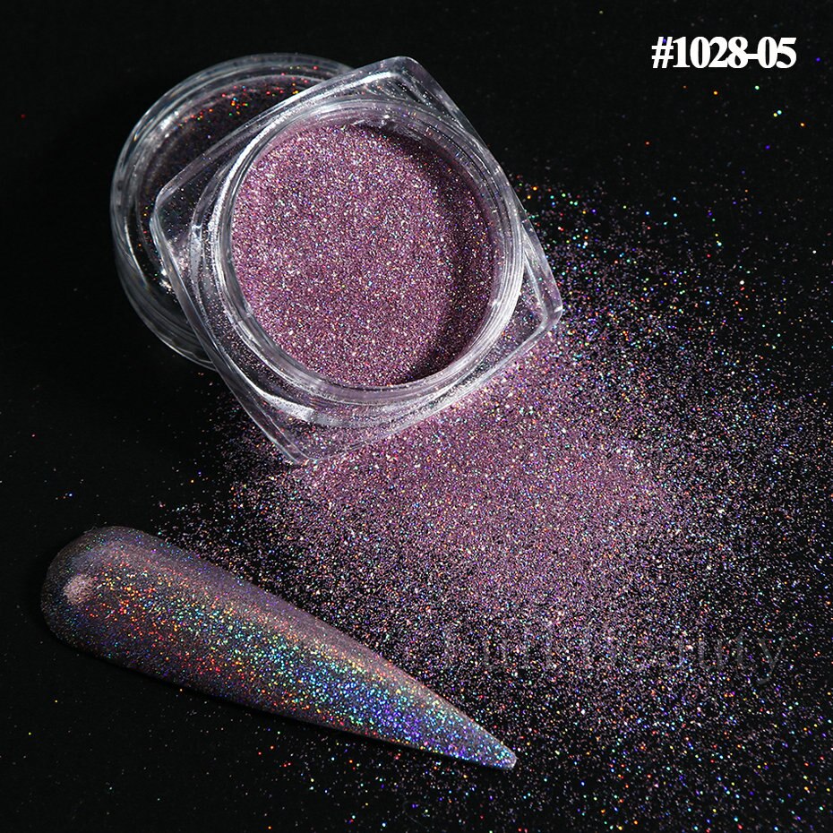 Reflective Glitter Iridescent Powder Sequins for Nails Sparkly
