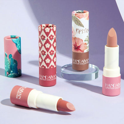 Lipstick Retro Illustration  Nude Velvet Matte