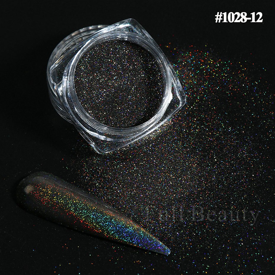 Reflective Glitter Iridescent Powder Sequins for Nails Sparkly