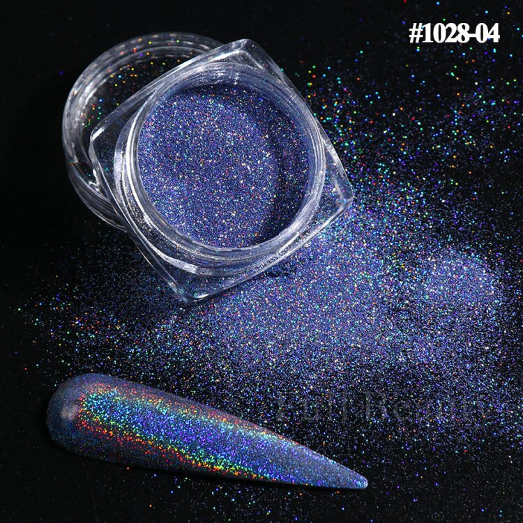 Reflective Glitter Iridescent Powder Sequins for Nails Sparkly