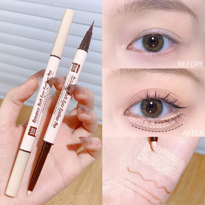 1PC Two-color Eyes Brightening Pearl High-gloss Eyeliner